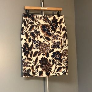 Ann Taylor Floral Print Woven Skirt